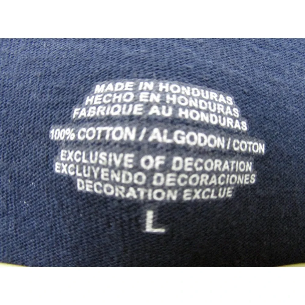 New York‎ Yankees Shirt Mens Large Blue MLB Baseball 2009 AL Champions Majestic